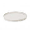 Assiette plate en porcelaine - 24cm - Blanc