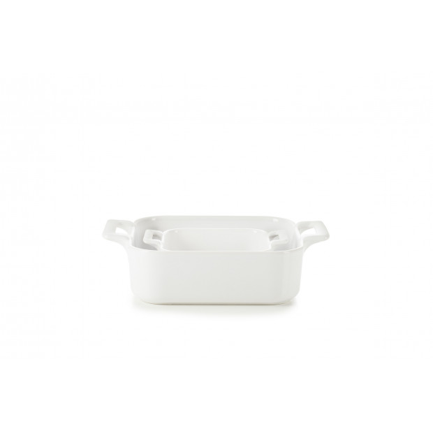 Set of 2 square baking dishes, Belle Cuisine
