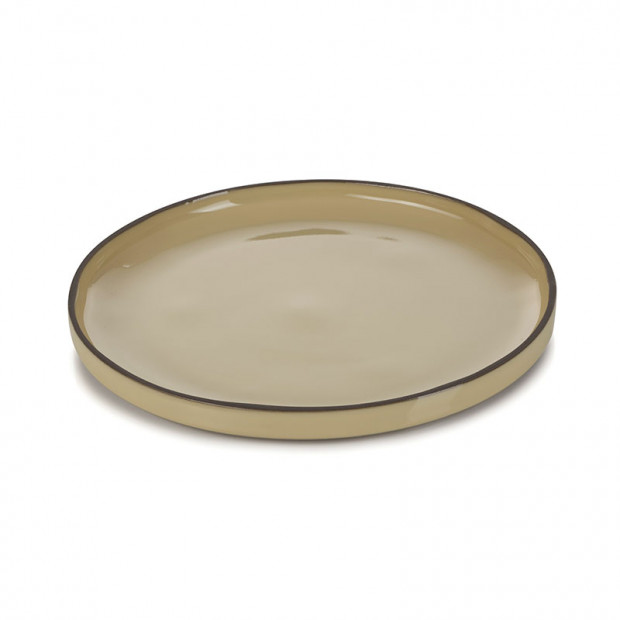 Assiette plate en porcelaine - 21cm - Muscade