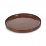 Assiette plate en porcelaine - 26cm - Cannelle