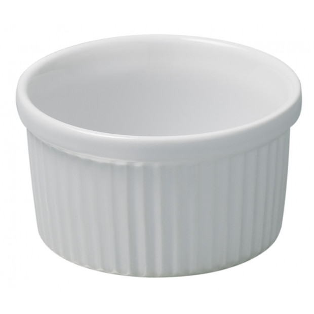 Moule à soufflé en porcelaine - 15 cl - Blanc