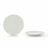 Assiette plate en porcelaine - 28cm - Blanc