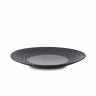 Assiette plate en porcelaine - 31cm - Gris