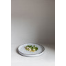 Assiette plate en porcelaine - 15cm - Blanc