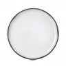 Assiette plate en porcelaine - 21cm - Blanc