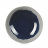 Assiette creuse en porcelaine - 24 cm - Bleu