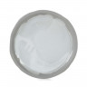 Assiette plate en porcelaine - 21 cm - Blanc