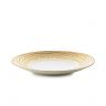 Assiette plate en porcelaine - 31cm - Or