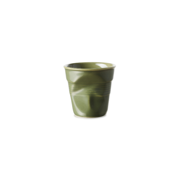 Gobelet froissés en porcelaine - Vert
