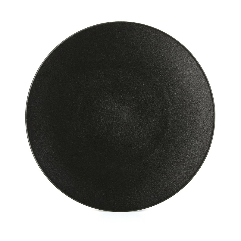 Flat ceramic plate - Cast iron style