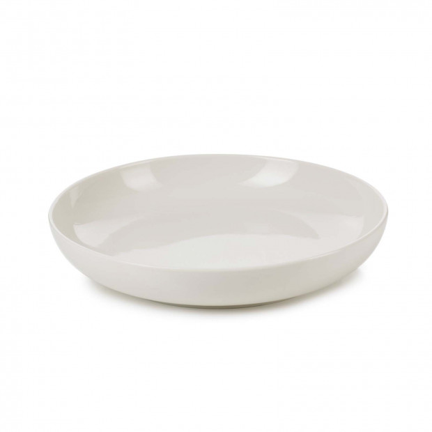 Assiette creuse en porcelaine - 23cm - Blanc