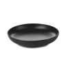 Assiette creuse en porcelaine - 23cm - Noir