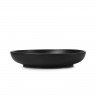 Assiette creuse en porcelaine - 23cm - Noir