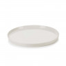 Assiette plate en porcelaine - 22cm - Blanc