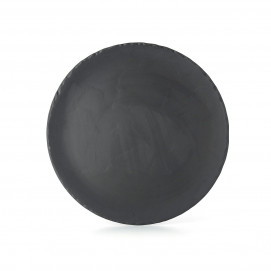 Assiette plate en ardoise - 28,5cm - Noir