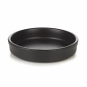 Assiette creuse en porcelaine - 14 cm - Noir