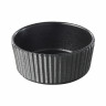 Petit four en porcelaine - 6 cm - Noir