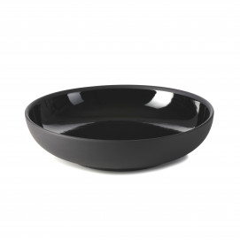 Assiette creuse en porcelaine - 17.5 cm - Noir