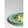 Assiette plate en porcelaine - 21cm - Menthe