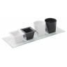 Mini cube en porcelaine - 5 cl - Noir