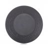 Assiette plate en porcelaine - 26,5cm - Noir