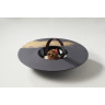 Assiette creuse en porcelaine - 30.3 cm - Noir