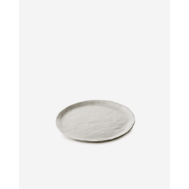 Assiette plate en porcelaine - 21 cm - Blanc